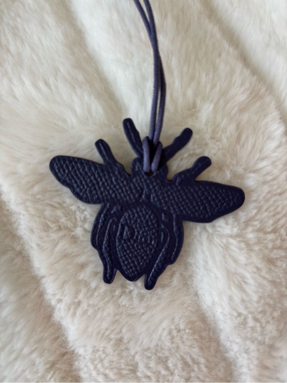 Dior Christian Dior leather “Lucky Bee” bag tag / accessory New